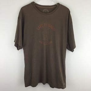 Mens XL Life Is Good T Shirt BBQ Grill